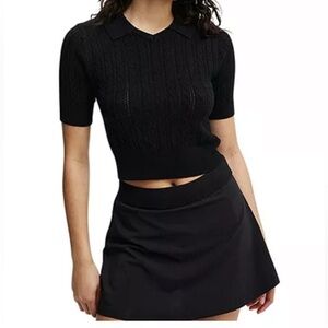 COTTON ON Women's Lightweight Knit Polo Tshirt